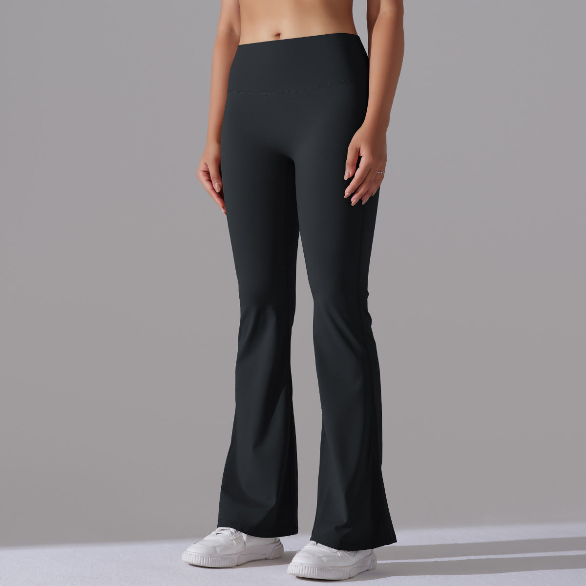 Flared leggings - Hoge taille flared fitnessleggings voor dames-Boetiek Moda