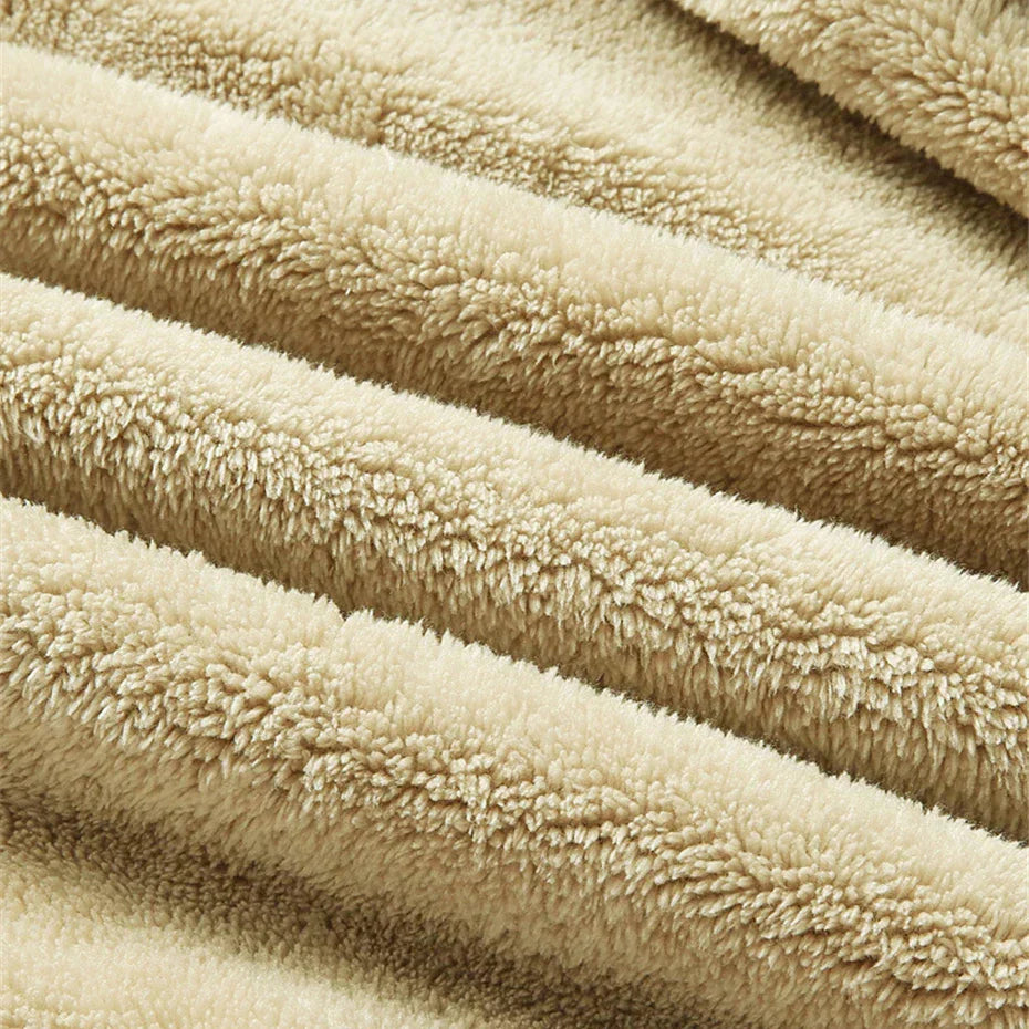 Fleece Gevoerde Jas - Zip-Up - Warm - Winter Bomberjack - Herenjassen-Boetiek Moda