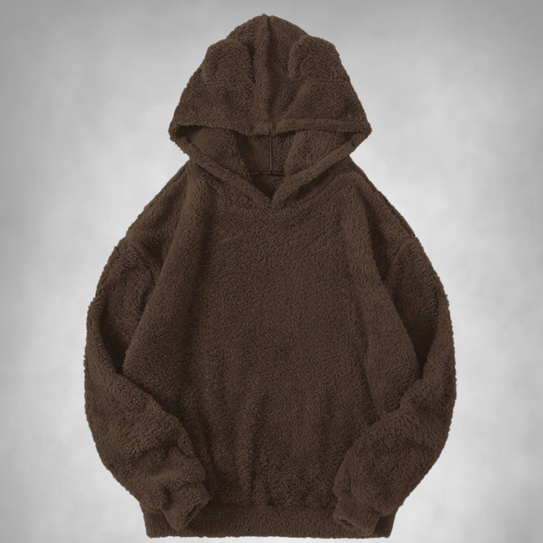 Fleece Hoodie - Berenoor - Warm - Pullover Hoodie - Dames Hoodie-Boetiek Moda