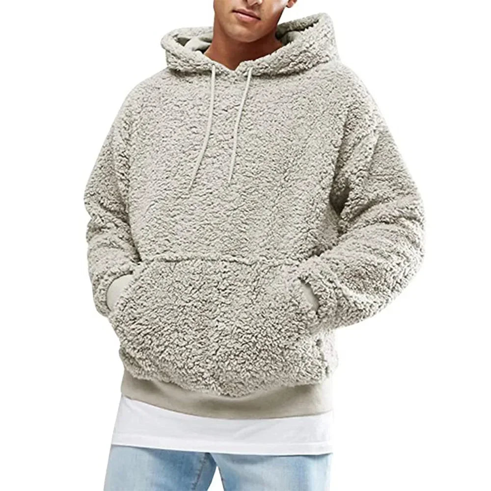 Fleece Hoodie | Trui | Teddy | Sherpa Hoodie | Heren Hoodie-Boetiek Moda
