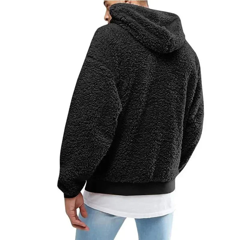 Fleece Hoodie | Trui | Teddy | Sherpa Hoodie | Heren Hoodie-Boetiek Moda
