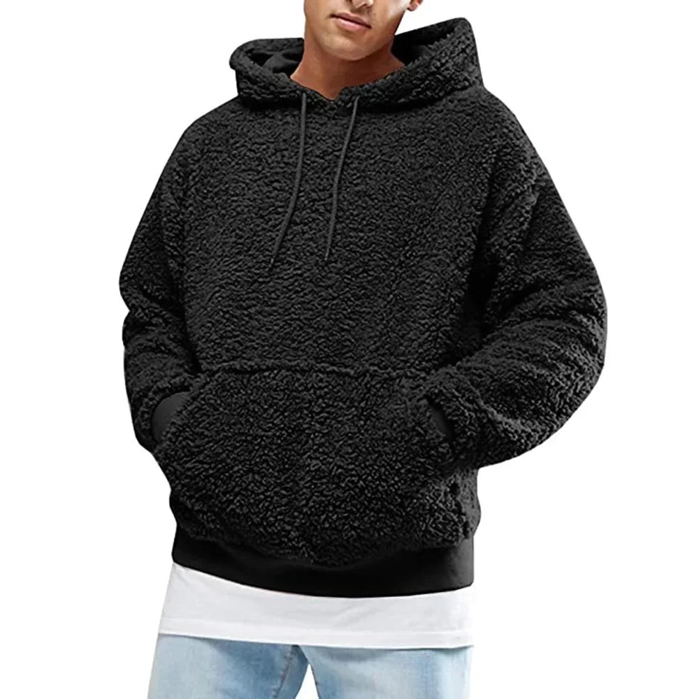 Fleece Hoodie | Trui | Teddy | Sherpa Hoodie | Heren Hoodie-Boetiek Moda