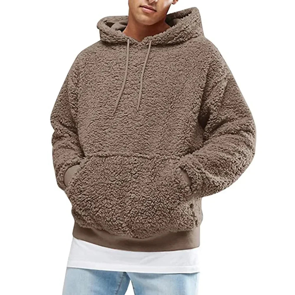 Fleece Hoodie | Trui | Teddy | Sherpa Hoodie | Heren Hoodie-Boetiek Moda