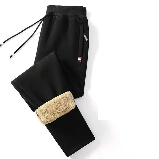 Fleece Joggers | Elastische Taille | Warm | Fleece Sweatbroeken | Heren Winter Sweats-Boetiek Moda