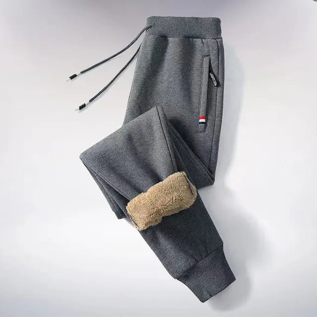 Fleece Joggers | Elastische Taille | Warm | Fleece Sweatbroeken | Heren Winter Sweats-Boetiek Moda