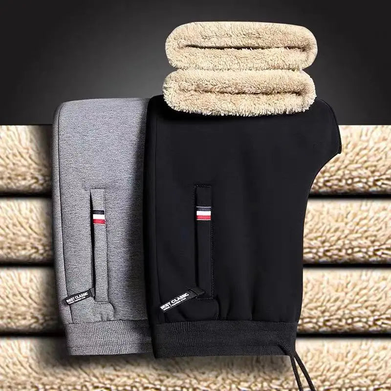 Fleece Joggers | Elastische Taille | Warm | Fleece Sweatbroeken | Heren Winter Sweats-Boetiek Moda