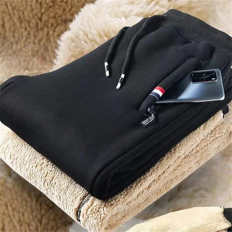Fleece Joggers | Elastische Taille | Warm | Fleece Sweatbroeken | Heren Winter Sweats-Boetiek Moda
