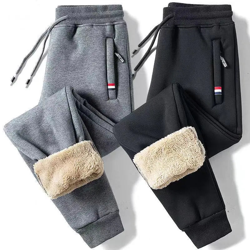 Fleece Joggers | Elastische Taille | Warm | Fleece Sweatbroeken | Heren Winter Sweats-Boetiek Moda