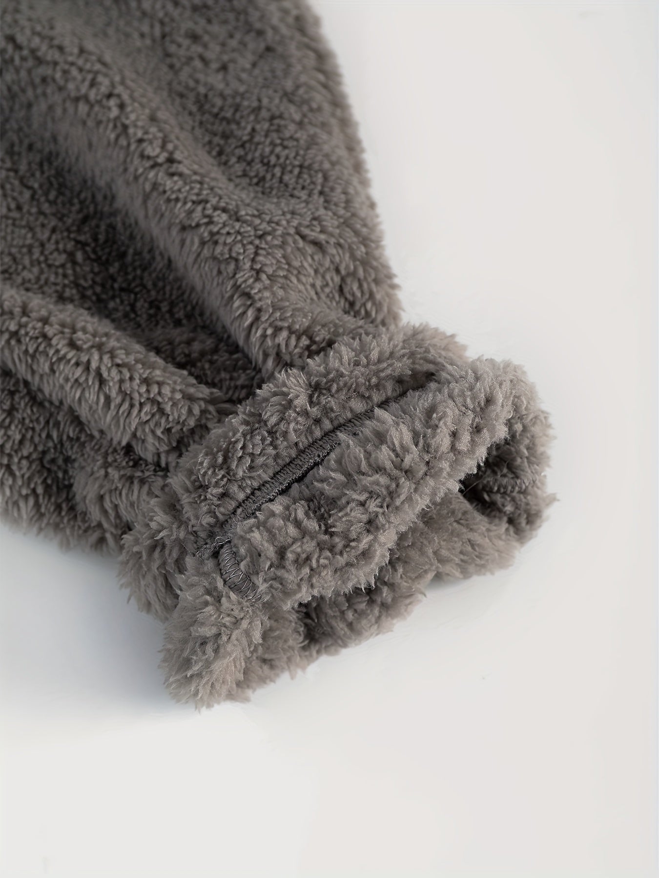 Fleece Loungewear - Comfy Tweedelige Teddy Hoodie en Sweatbroek Set-Boetiek Moda