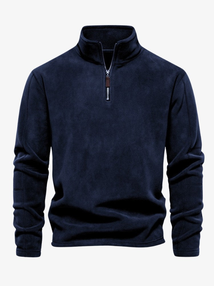 Fleece trui | Warm | Winter | Trui met kwartritssluiting | Fleece voor mannen-Boetiek Moda