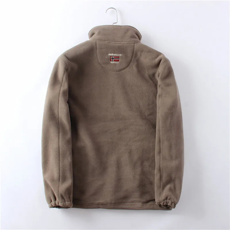 Fleecejack | Lange Mouw | Warm | Fleece met Ritssluiting | Fleece Vest Jas-Boetiek Moda