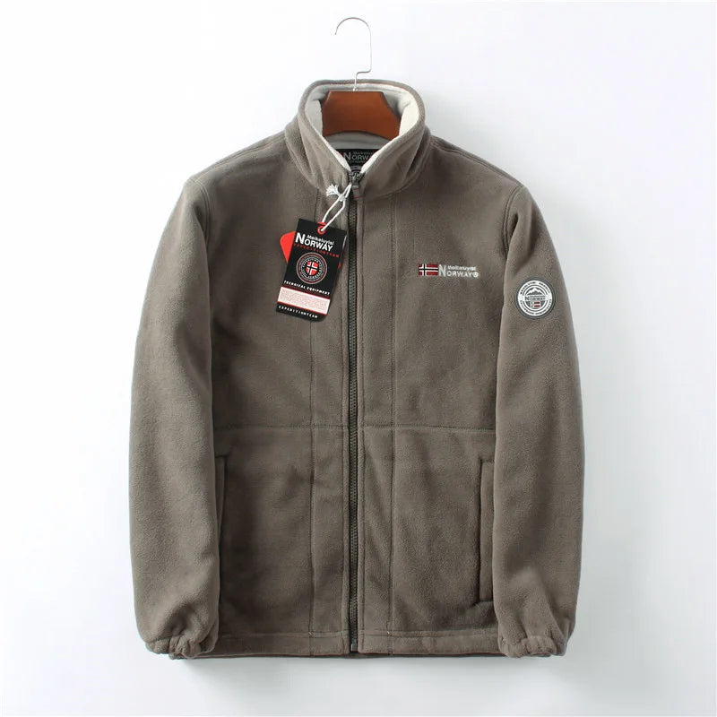 Fleecejack | Lange Mouw | Warm | Fleece met Ritssluiting | Fleece Vest Jas-Boetiek Moda