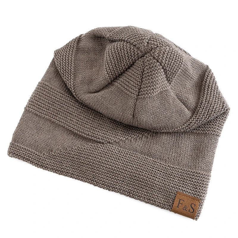 Floppy Beanie - Warme bontgevoerde muts voor heren in de winter-Boetiek Moda