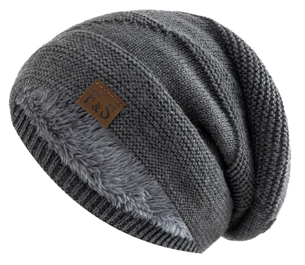 Floppy Beanie - Warme bontgevoerde muts voor heren in de winter-Boetiek Moda