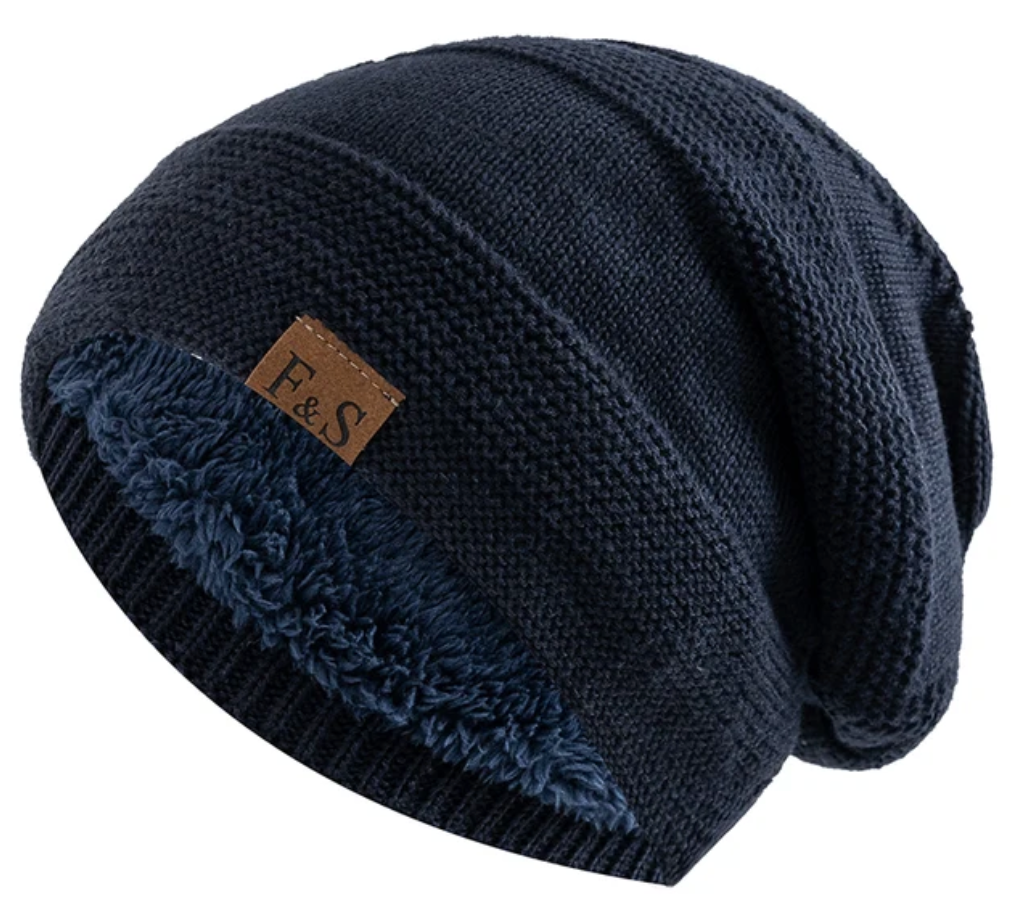 Floppy Beanie - Warme bontgevoerde muts voor heren in de winter-Boetiek Moda
