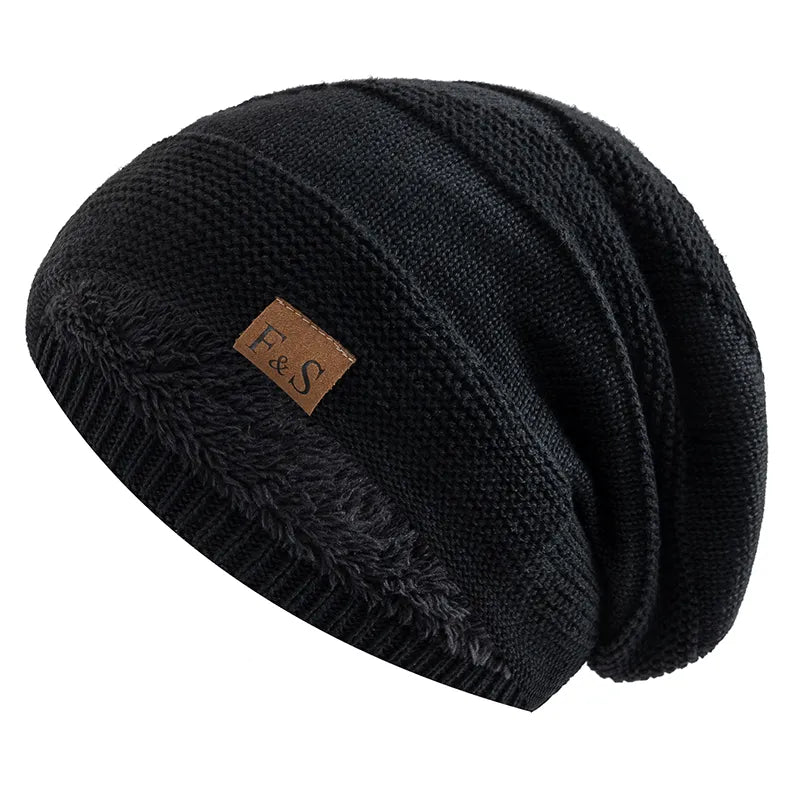 Floppy Beanie - Warme bontgevoerde muts voor heren in de winter-Boetiek Moda