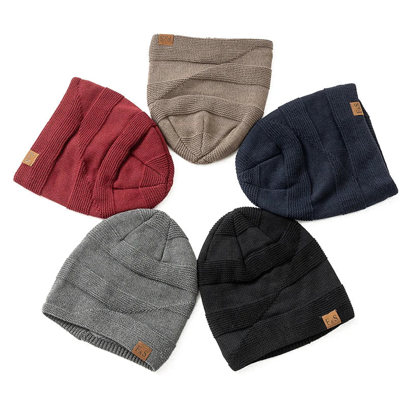 Floppy Beanie - Warme bontgevoerde muts voor heren in de winter-Boetiek Moda