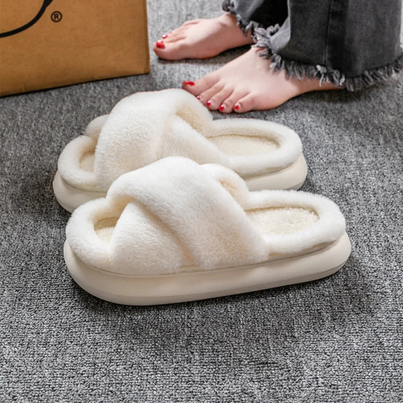 Fluffy pantoffels | Warm | Binnen | Wintersloffen | Huissloffen-Boetiek Moda