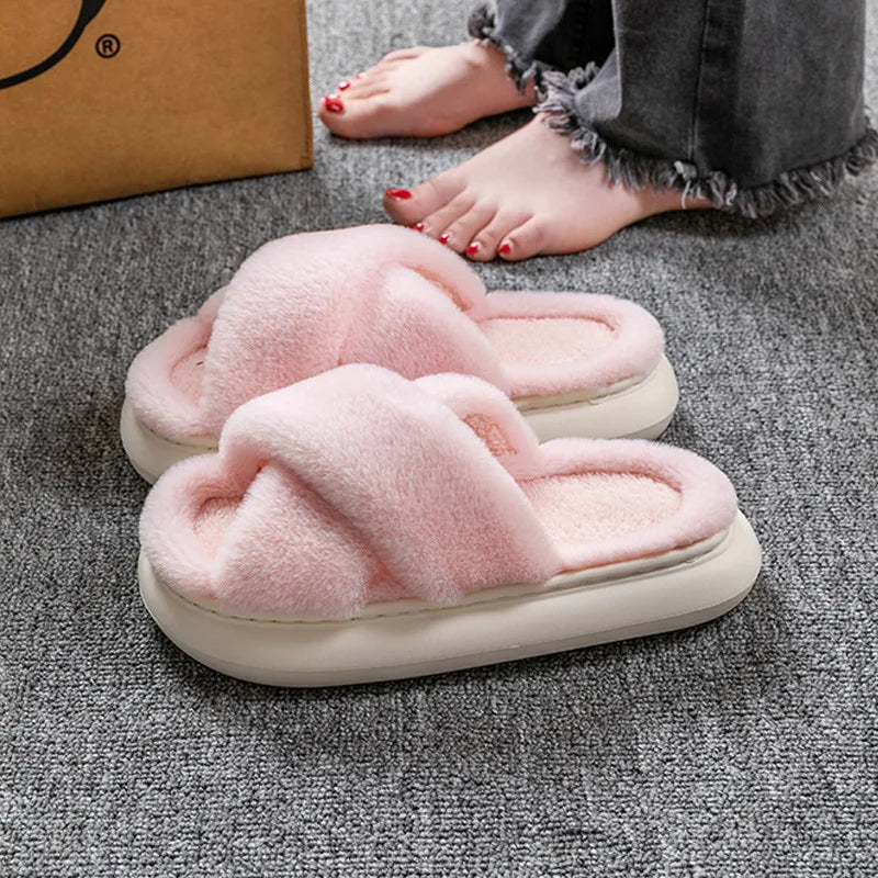 Fluffy pantoffels | Warm | Binnen | Wintersloffen | Huissloffen-Boetiek Moda
