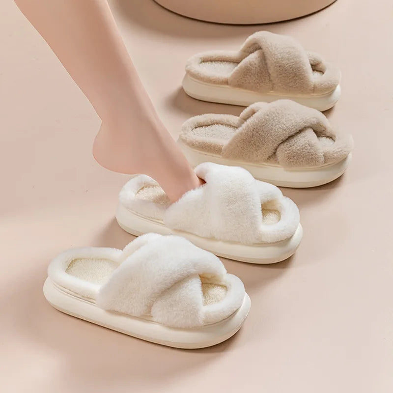 Fluffy pantoffels | Warm | Binnen | Wintersloffen | Huissloffen-Boetiek Moda