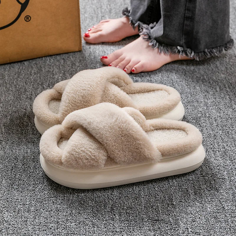 Fluffy pantoffels | Warm | Binnen | Wintersloffen | Huissloffen-Boetiek Moda
