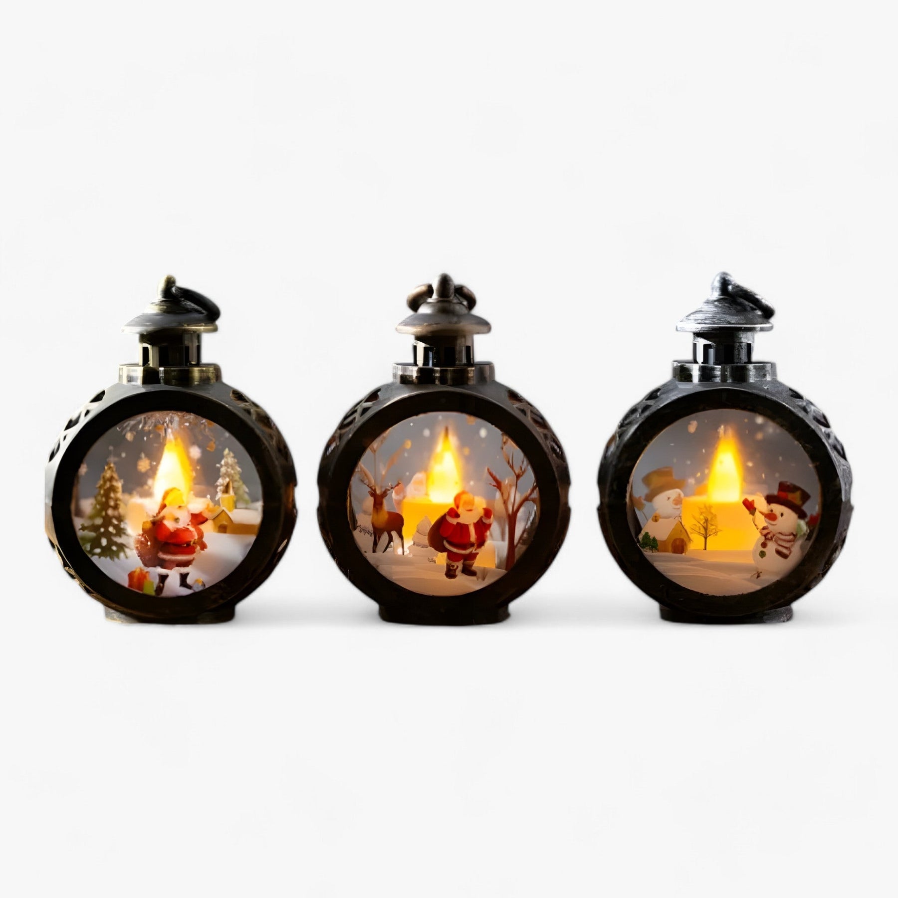 FrostGlow - Decoratieve sneeuwpoplamp met LED-licht gesimuleerd voor Kerstmis-Boetiek Moda
