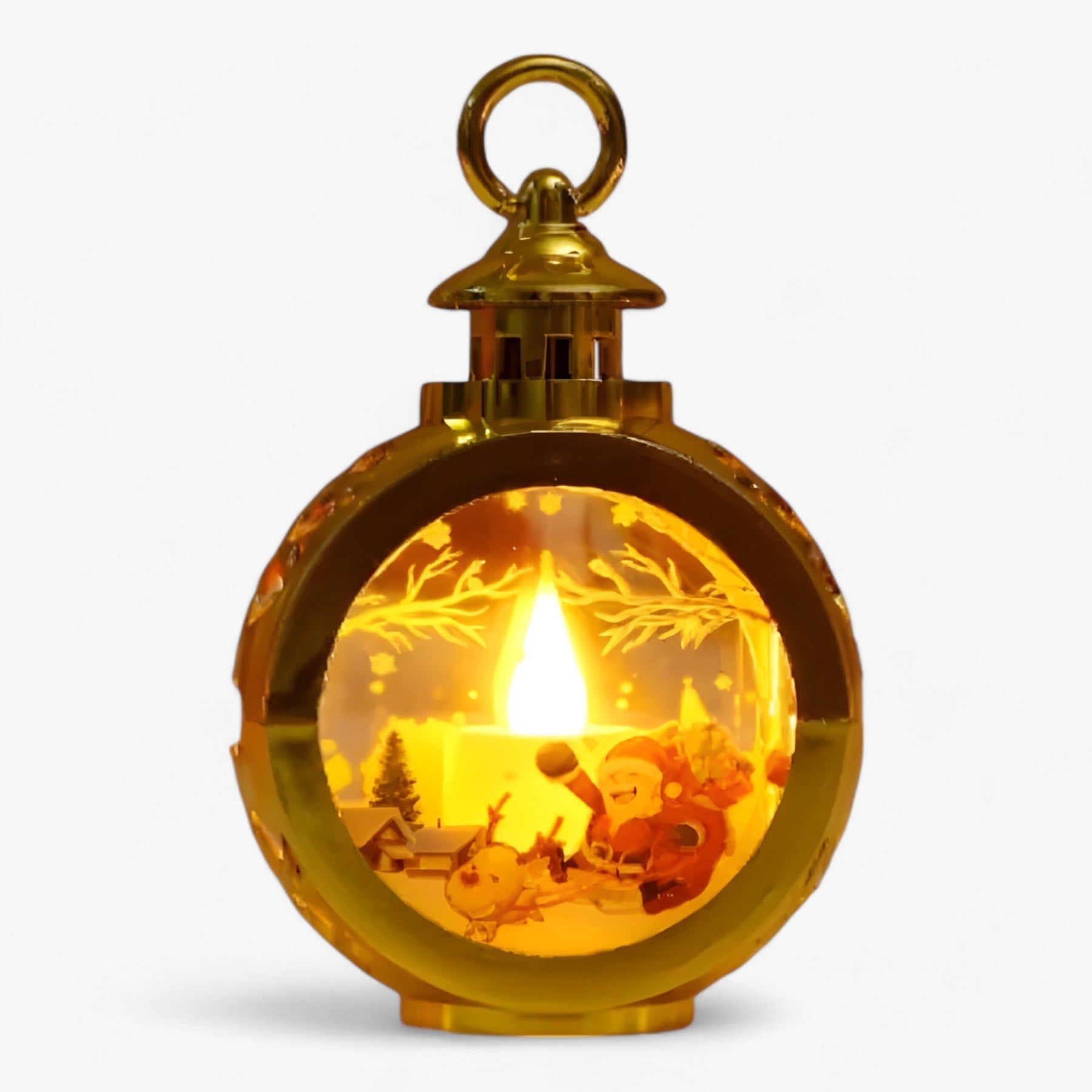 FrostGlow - Decoratieve sneeuwpoplamp met LED-licht gesimuleerd voor Kerstmis-Boetiek Moda