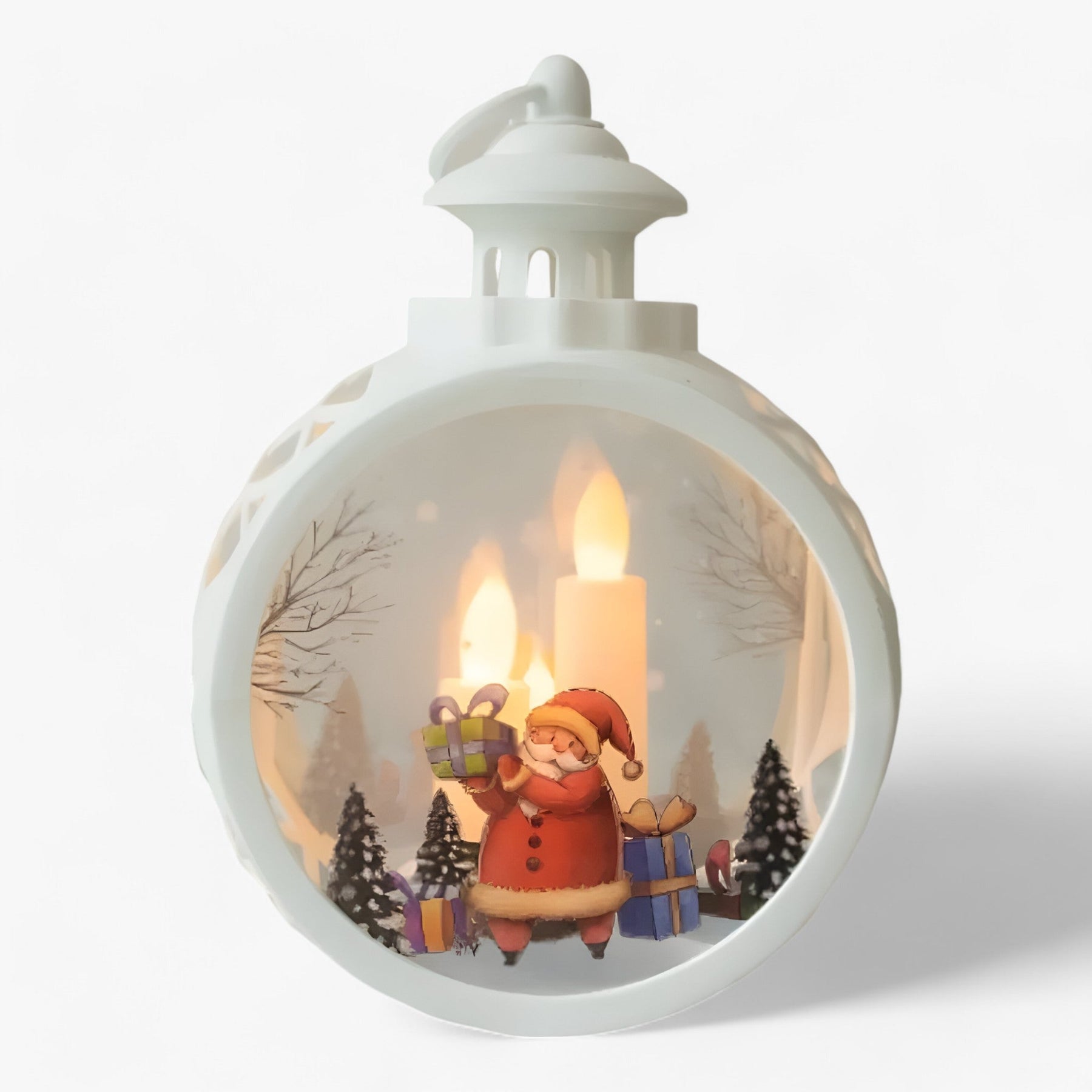 FrostGlow - Decoratieve sneeuwpoplamp met LED-licht gesimuleerd voor Kerstmis-Boetiek Moda