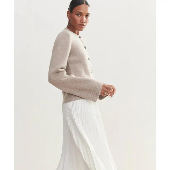 Gebreid Vest - Button-Up - Bell Sleeve - Vestjasje - Dameskleding-Boetiek Moda