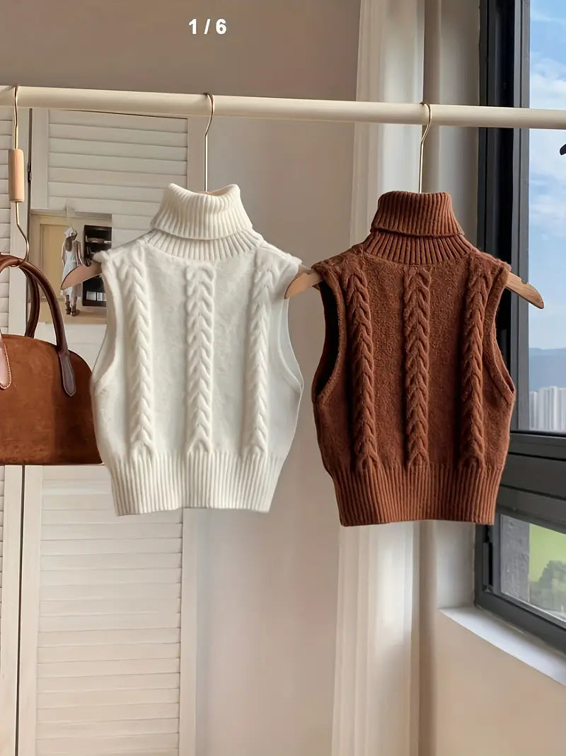 Gebreid Vest - Coltrui - Trui - Sweater Vest - Damesvest-Boetiek Moda