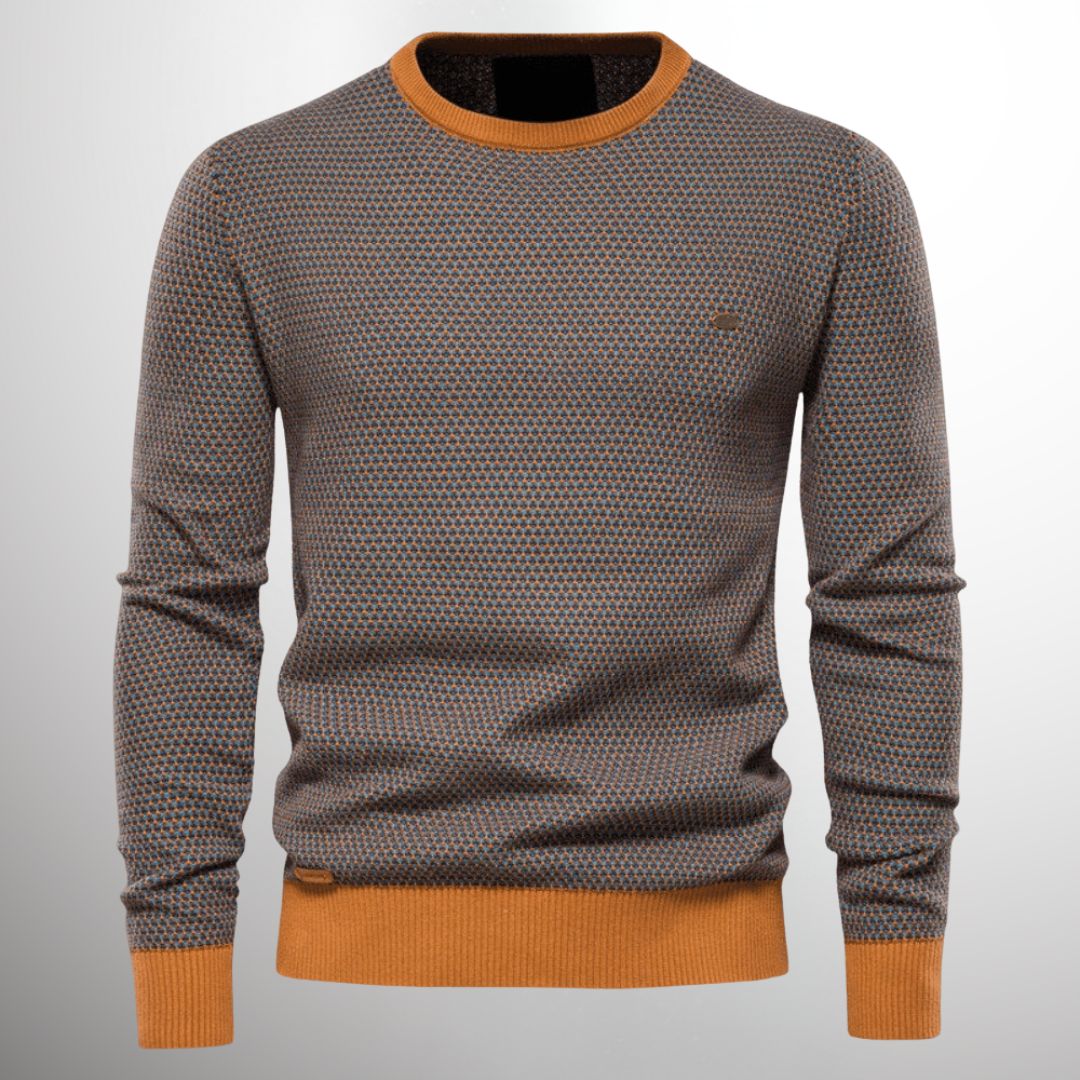 Gebreide Trui | Ronde hals | Normale pasvorm | Pullover trui | Heren trui-Boetiek Moda