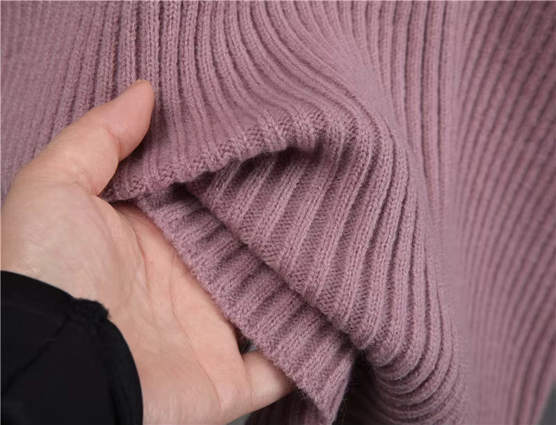 Gebreide set - Coltrui - Midirok - Gebreide tweedelige set - Trui-rok set-Boetiek Moda