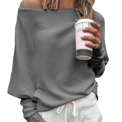 Gebreide trui | Batmouw | Los model | Off-Shoulder trui | Dameskleding-Boetiek Moda