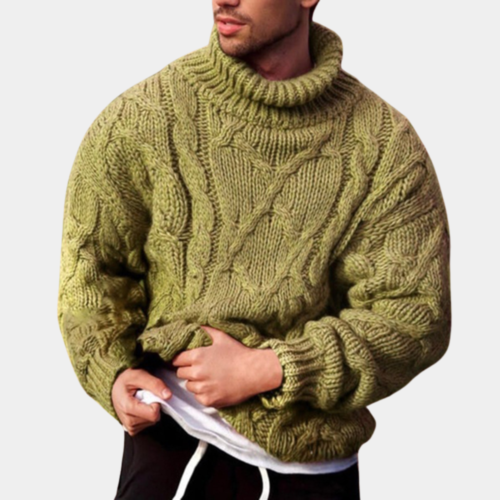 Gebreide trui | Grof | Coltrui | Gebreide trui | Herentrui-Boetiek Moda