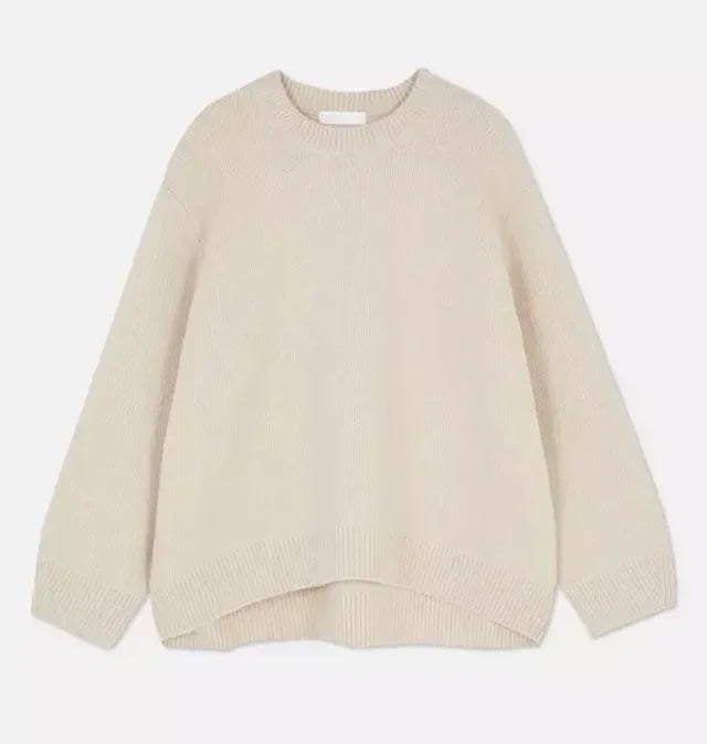 Gebreide trui | Roze | Oversized | Trui | Trui voor dames-Boetiek Moda