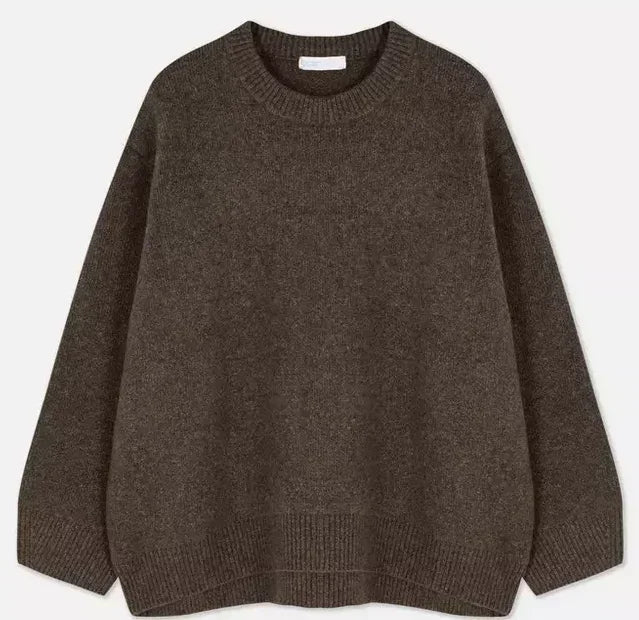 Gebreide trui | Roze | Oversized | Trui | Trui voor dames-Boetiek Moda