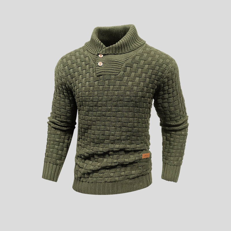 Gebreide trui - dik - rolkraag - gebreide sweater - winterkleding voor mannen-Boetiek Moda