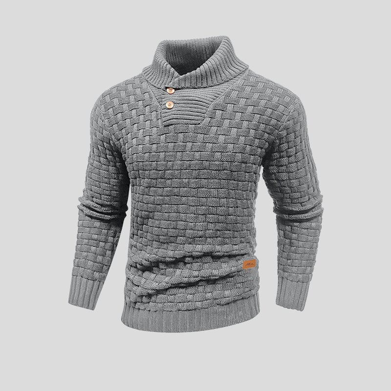 Gebreide trui - dik - rolkraag - gebreide sweater - winterkleding voor mannen-Boetiek Moda