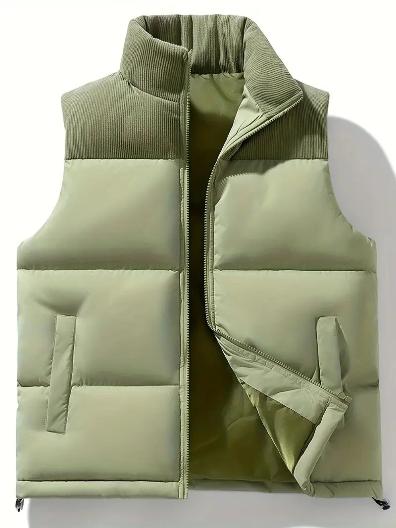 Gewatteerd vest - Zip-Up - Bodywarmer - Puffer Vest - Herenvest-Boetiek Moda