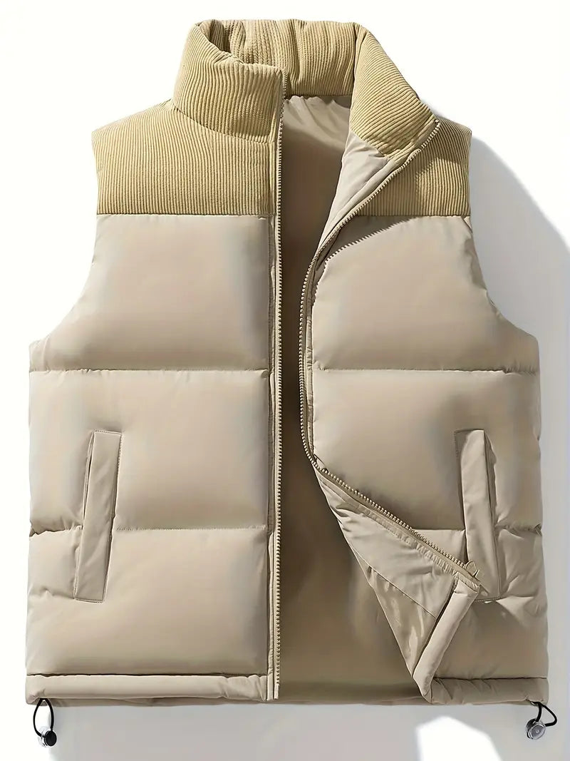 Gewatteerd vest - Zip-Up - Bodywarmer - Puffer Vest - Herenvest-Boetiek Moda