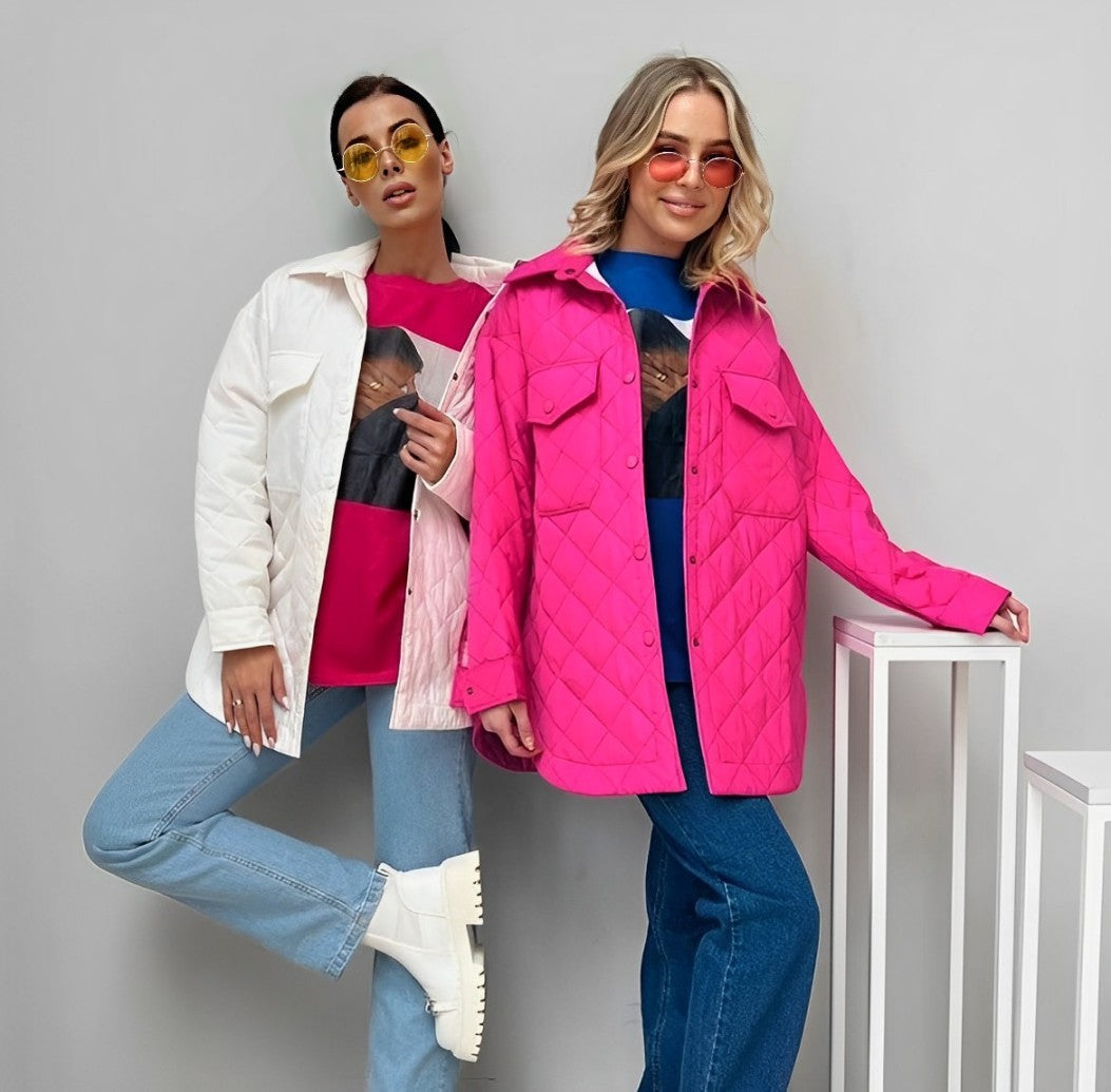 Gewatteerde jas | Riem | Lichtgewicht | Gewatteerde jas | Winterjas voor dames-Boetiek Moda