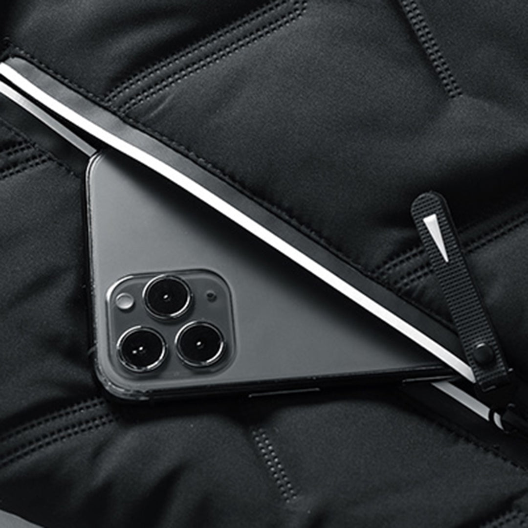 Gewatteerde jas – Rits – Winddicht – Gewatteerde jas – Winterjas voor mannen-Boetiek Moda