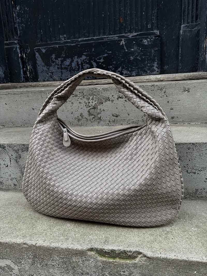 Geweven tas - Geweven hobo-schoudertas voor dames-Boetiek Moda
