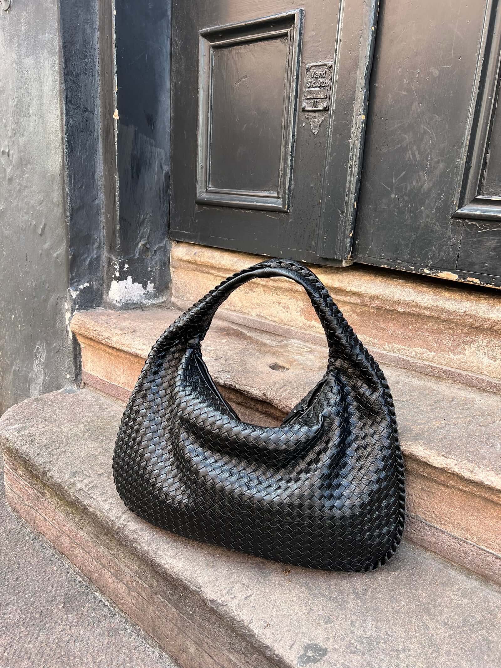 Geweven tas - Geweven hobo-schoudertas voor dames-Boetiek Moda