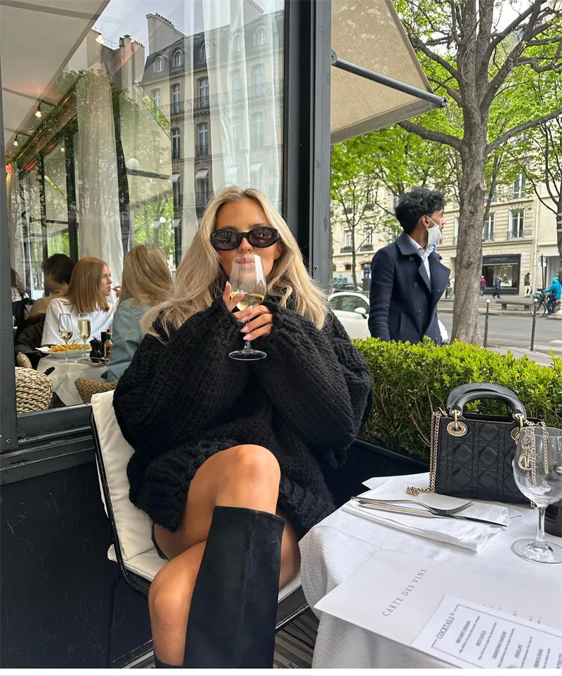 Grote Trui | Coltrui | Gebreid | Grove Trui | Gebreide Vrouwenmode-Boetiek Moda