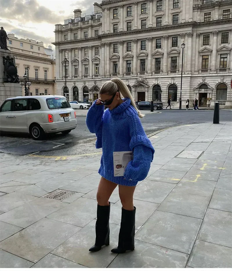 Grote Trui | Coltrui | Gebreid | Grove Trui | Gebreide Vrouwenmode-Boetiek Moda