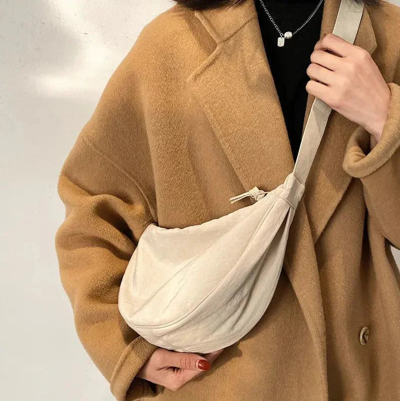 Halve Maan Tas - Ritssluiting - Crossbody Tas - Heuptas-Boetiek Moda