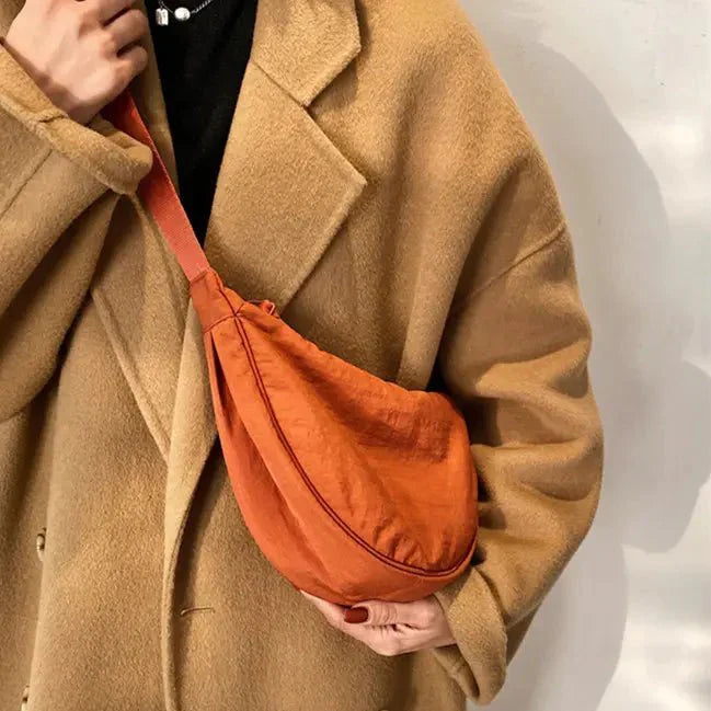 Halve Maan Tas - Ritssluiting - Crossbody Tas - Heuptas-Boetiek Moda