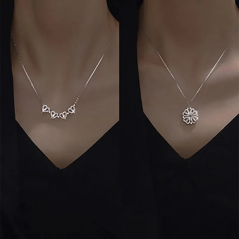 Hart Ketting | Zirkoon | Zilver | Gouden ketting | Ketting voor dames-Boetiek Moda