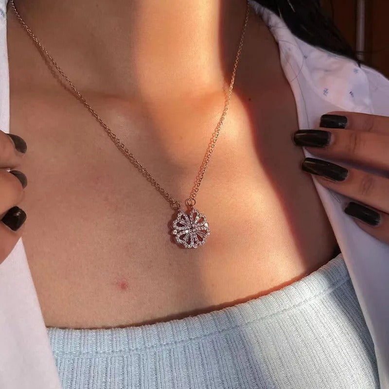 Hart Ketting | Zirkoon | Zilver | Gouden ketting | Ketting voor dames-Boetiek Moda